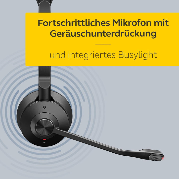 Jabra Engage 75 SE Drahtloses Stereo-Headset für professionelle Anrufe, DECT, 150 m Reichweite, USB-