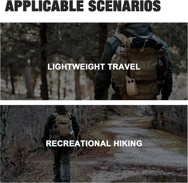 Mardingtop 25L/40L Taktischer Rucksack Herren Wanderrucksack mit MOLLE-System Militär Rucksack mit Y