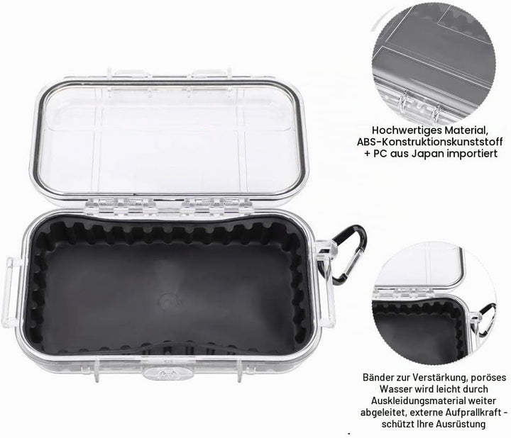 Alomejor Aufbewahrungskoffer Wasserdicht Stossfester luftdichter Carry Box Container für Outdoor Spo