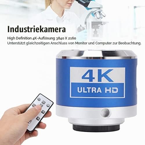 Mikroskopkamera, 4K 1080P HDMI Industrielle Elektronische Digitale Videomikroskopkamera mit Fernbedi