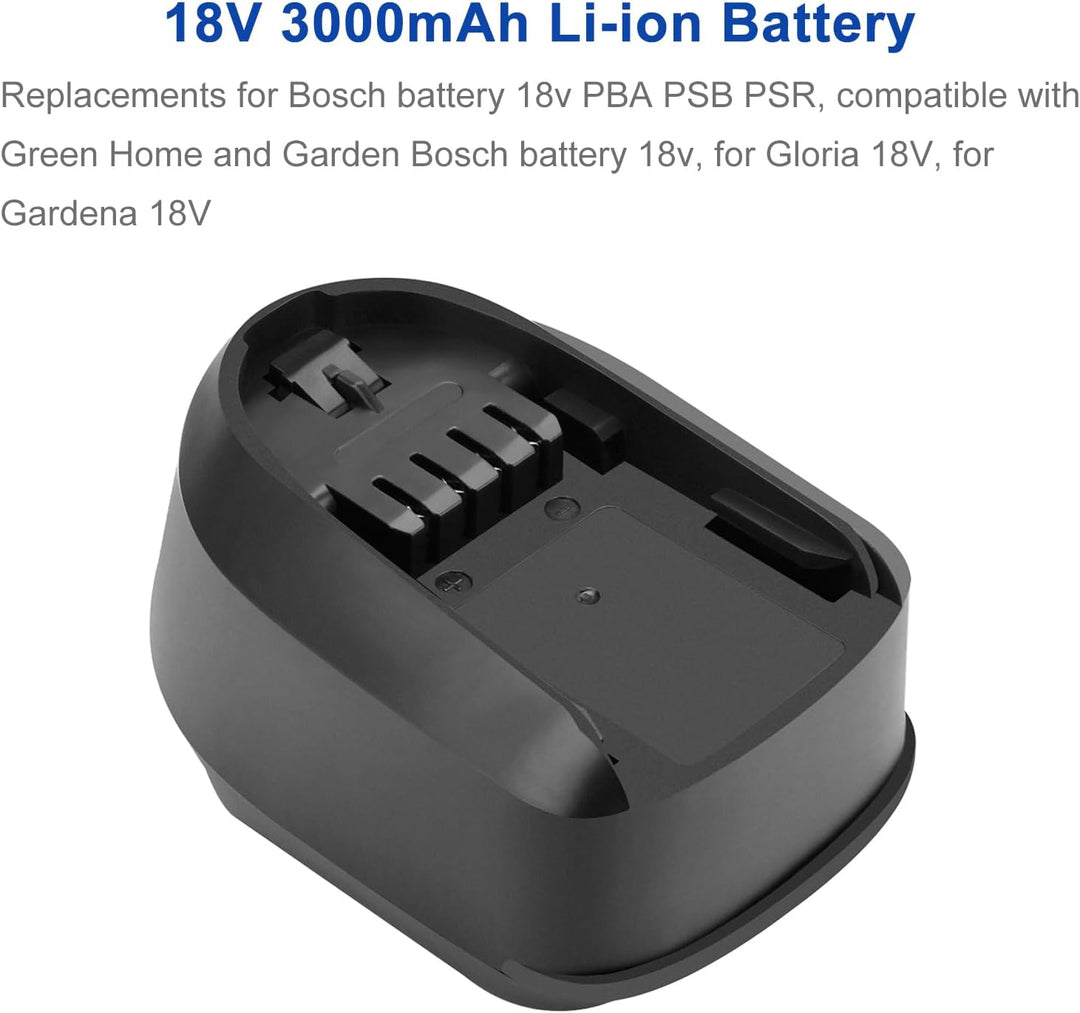 Shentec 18V 3000mAh Li-ion Ersatzakku für Bosch Haus und Garten 18V akku Werkzeuge,für Gardena akku,