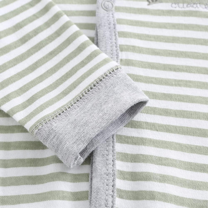 Chamie Strampler für Babys, Strampler, langärmelig, Baumwolle, 0–3 m/3–6 m/6–9 m/9–12 m 0-3 Monate D