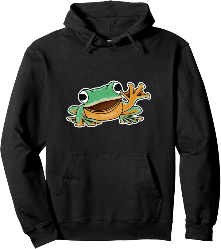 Niedliche Frosch-Illustration Besitzer Liebe Frösche Pullover Hoodie