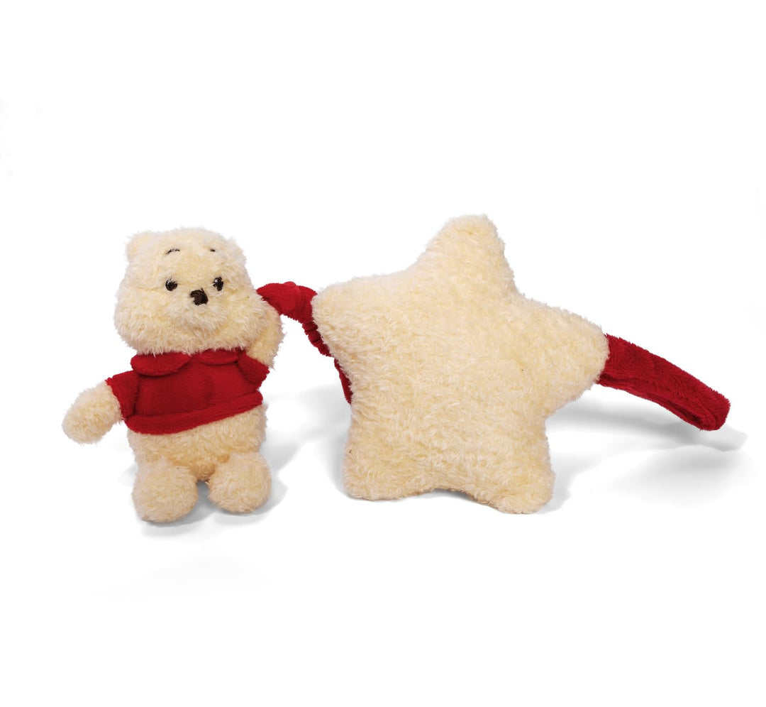 Disney Winnie Puuh Spieluhr aus Plüsch – Kuscheltier mit Einschlafmelodie, weicher Stoff, detailreic