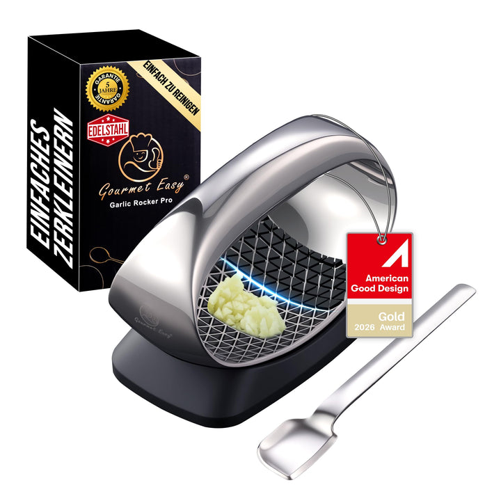 Knoblauchpresse – Knoblauch Wippe mit innovativer 3D-Schneidefunktion | Müheloses Pressen & Einfache