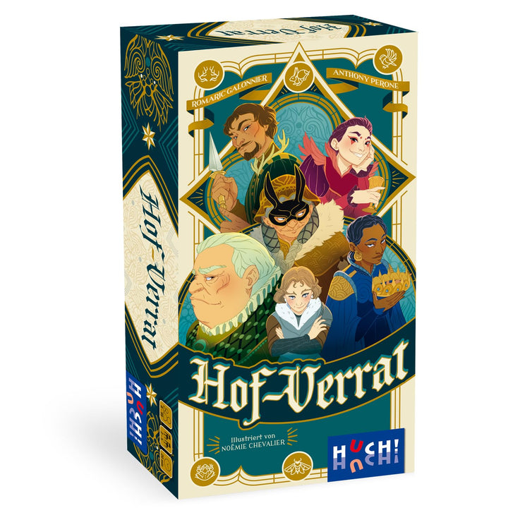 HUCH!, Hof-Verrat, Spannendes Gesellschaftsspiel voller Intrigen, Bluff und Taktik, Perfekt für Fami