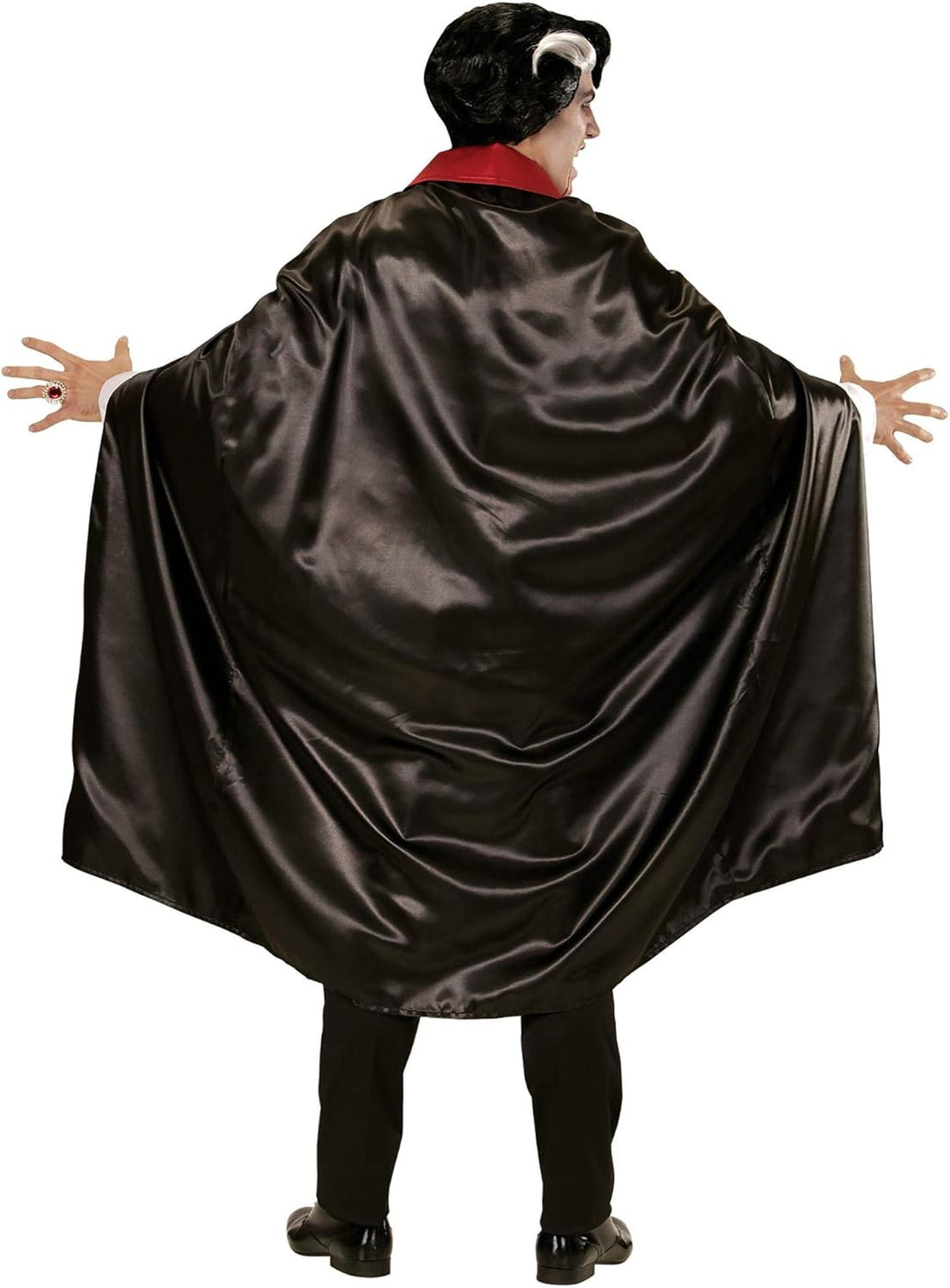 Widmann Erwachsenenkostüm Vampir, Shirt mit Weste und Jabot und Umhang, S