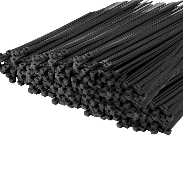 500 Stücks 300mm x 4.8mm Nylon Kabelbinder uv bestaendig Selbstsichernde Kunststoff Kabelbinder UV B