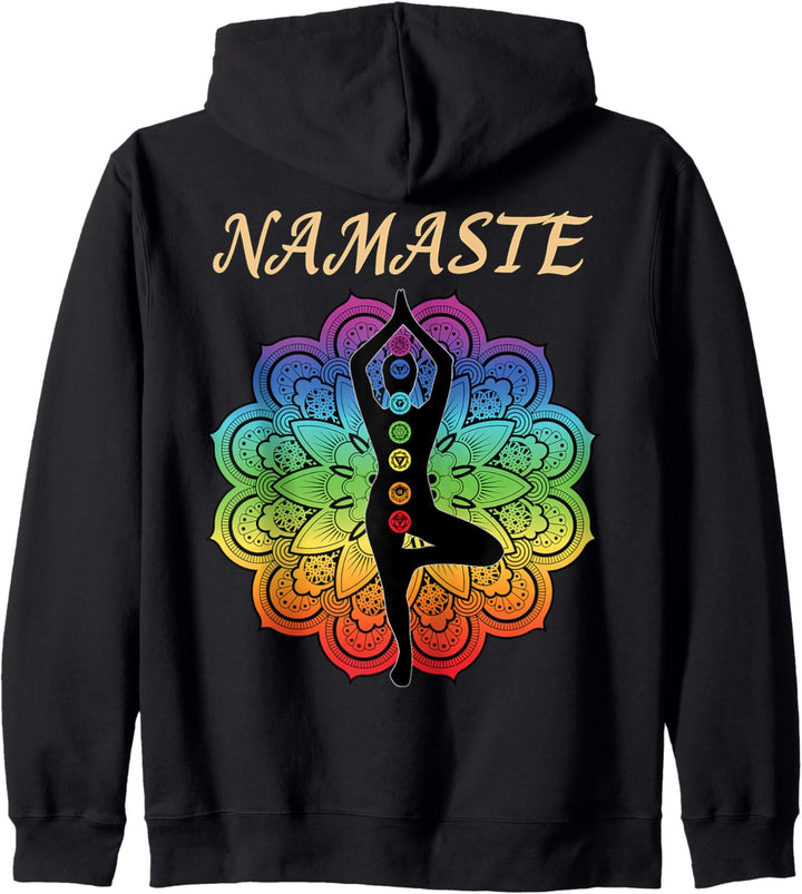 7 Chakra Namaste Reiki Kundalini Yoga Kapuzenjacke