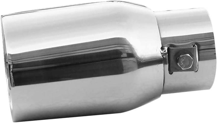 Auspuffblende Endrohr Auspuff Universell Schalldampf Edelstahl Oval bis 50mm Chrom AutoHobby
