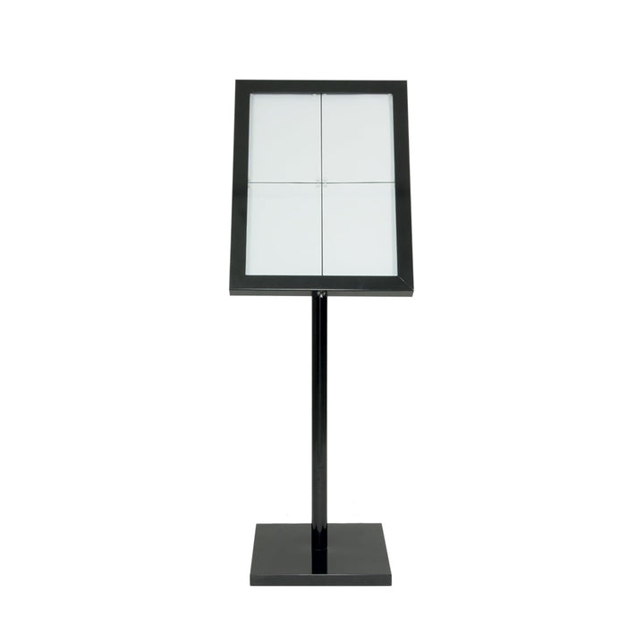 Securit A4 LED Informationsdisplay - weiss/schwarz, 1200(H)x 650(W)x 100(D)mm
