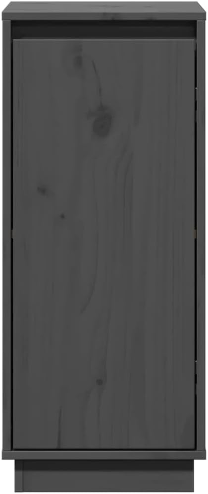 vidaXL Sideboards 2 Stk. Grau 31,5x34x75 cm Massivholz Kiefer