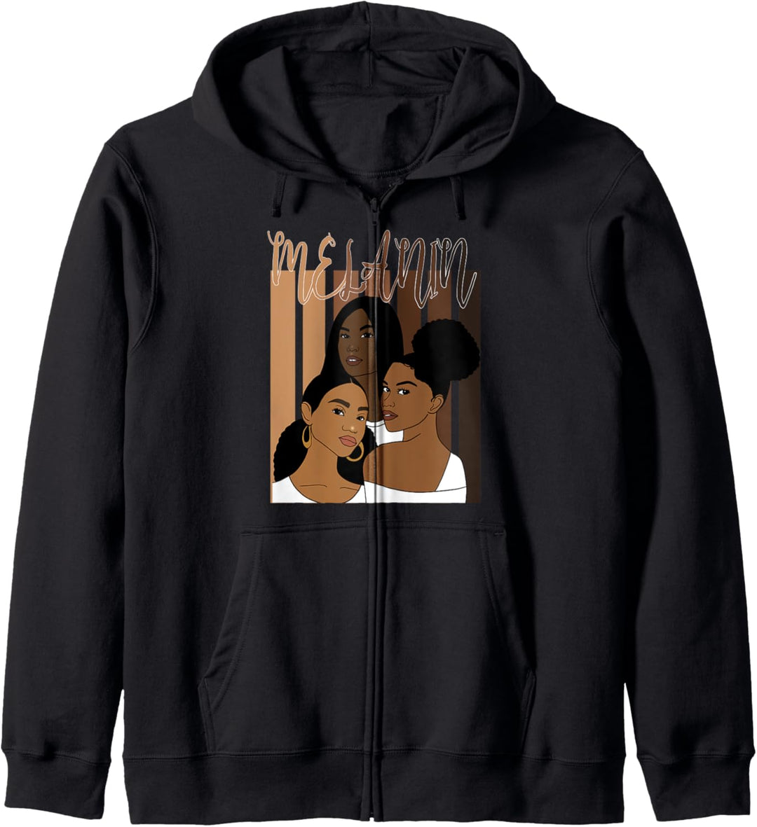Oheneba: Melanin Drippin Afro Queens Black Pride Kapuzenjacke