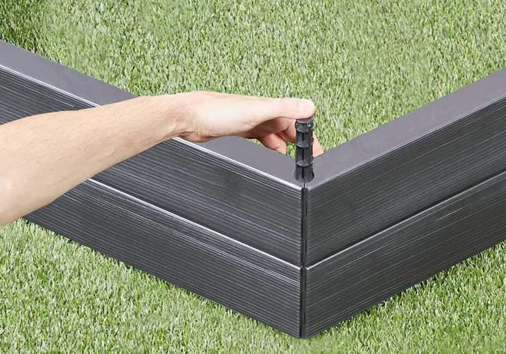 Yerd Ergo Hochbeet-System, 5 Jahre Garantie, Made in Germany (4 x Höhe 25cm Ø 110cm), 4 X Höhe