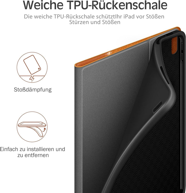 KingBlanc für iPad A16 Hülle 11. Generation 11 Zoll 2025, iPad 10. Generation 10,9 Zoll 2022 mit Pen