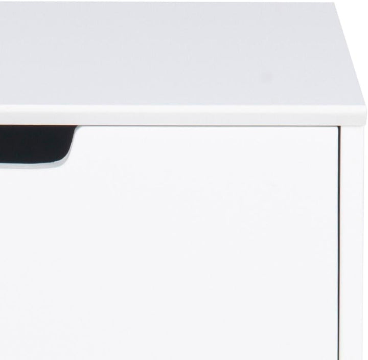 AC Design Furniture Mariela Nachttisch, MDF, weiss, L: 30 x W: 40 x H: 61.5 cm, Weiss