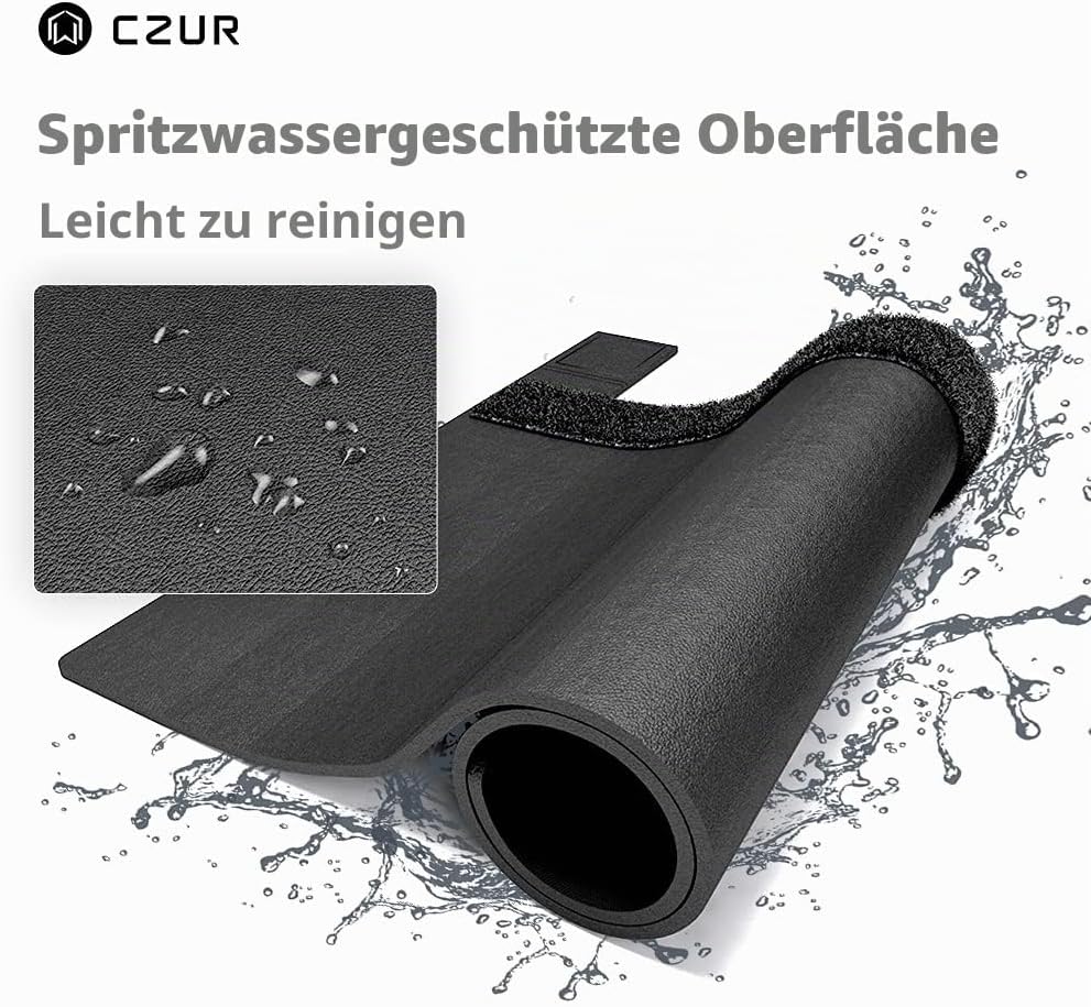 CZUR Assistive Cover 13,14 Zoll mit verstellbarem Hook &amp; Loop Wasserdicht, PVC-Materialabdeckung für