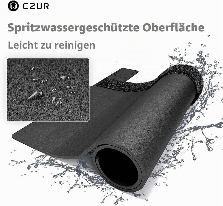 CZUR Assistive Cover 13,14 Zoll mit verstellbarem Hook &amp; Loop Wasserdicht, PVC-Materialabdeckung für