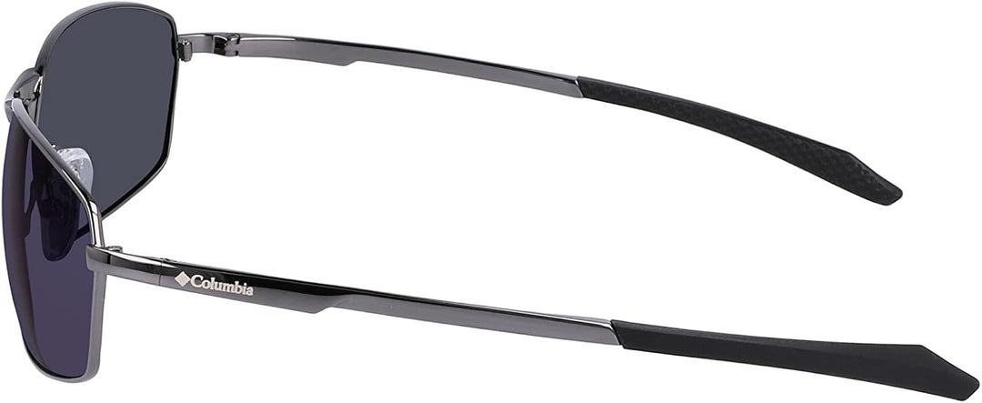Columbia Herren C114sp Fir Ridge Sonnenbrille Einheitsgrösse Shiny Dark Gunmetal/Blue Mirro, Einheit