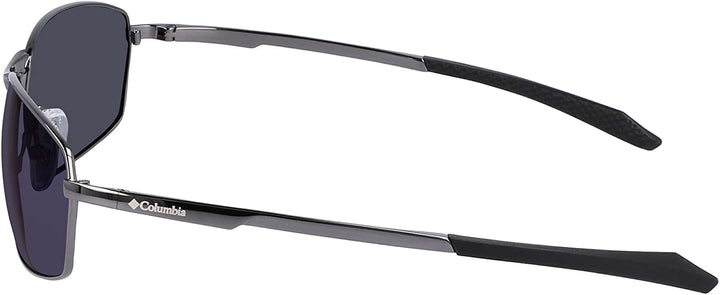 Columbia Herren C114sp Fir Ridge Sonnenbrille Einheitsgrösse Shiny Dark Gunmetal/Blue Mirro, Einheit