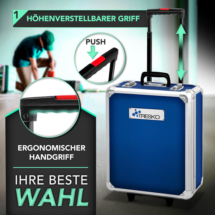 TRESKO Werkzeugkoffer 1400 teilig | Werkzeugkasten gefüllt | Werkzeugkiste Profi | Werkzeugtasche |