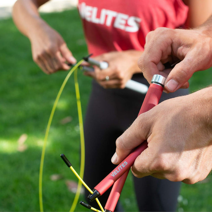 Velites Springseil Sport Vropes Fire 2.0 Ideal für Crossfit, Fitness, Boxen - Profi Jump Rope für Do