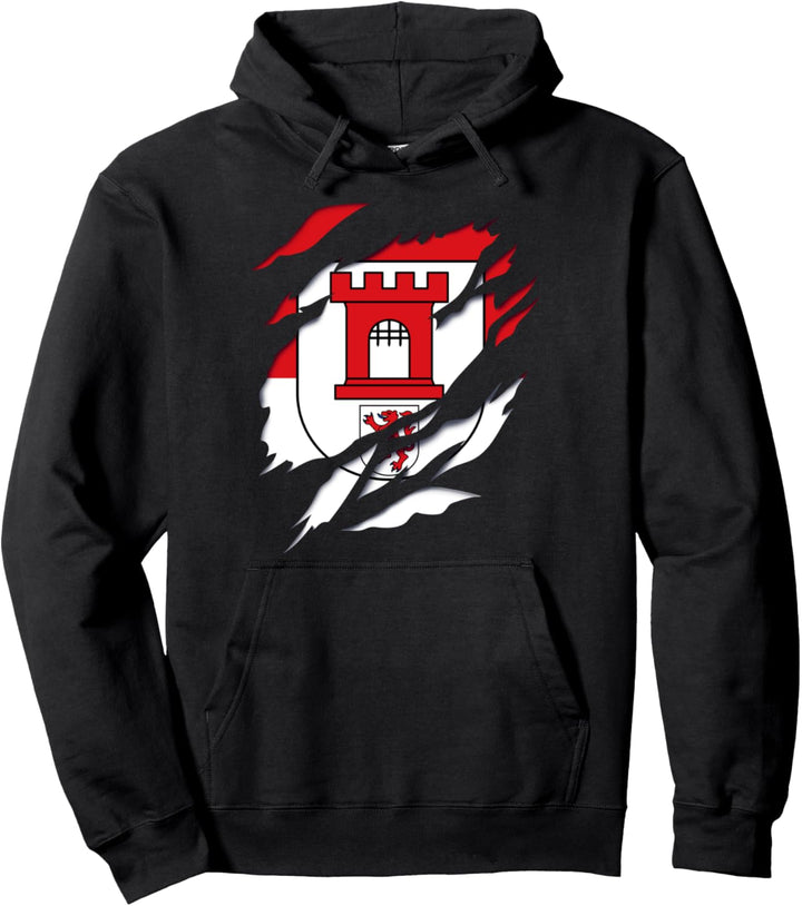 Stadtteil Köln Porz Fahne und Wappen Design Pullover Hoodie