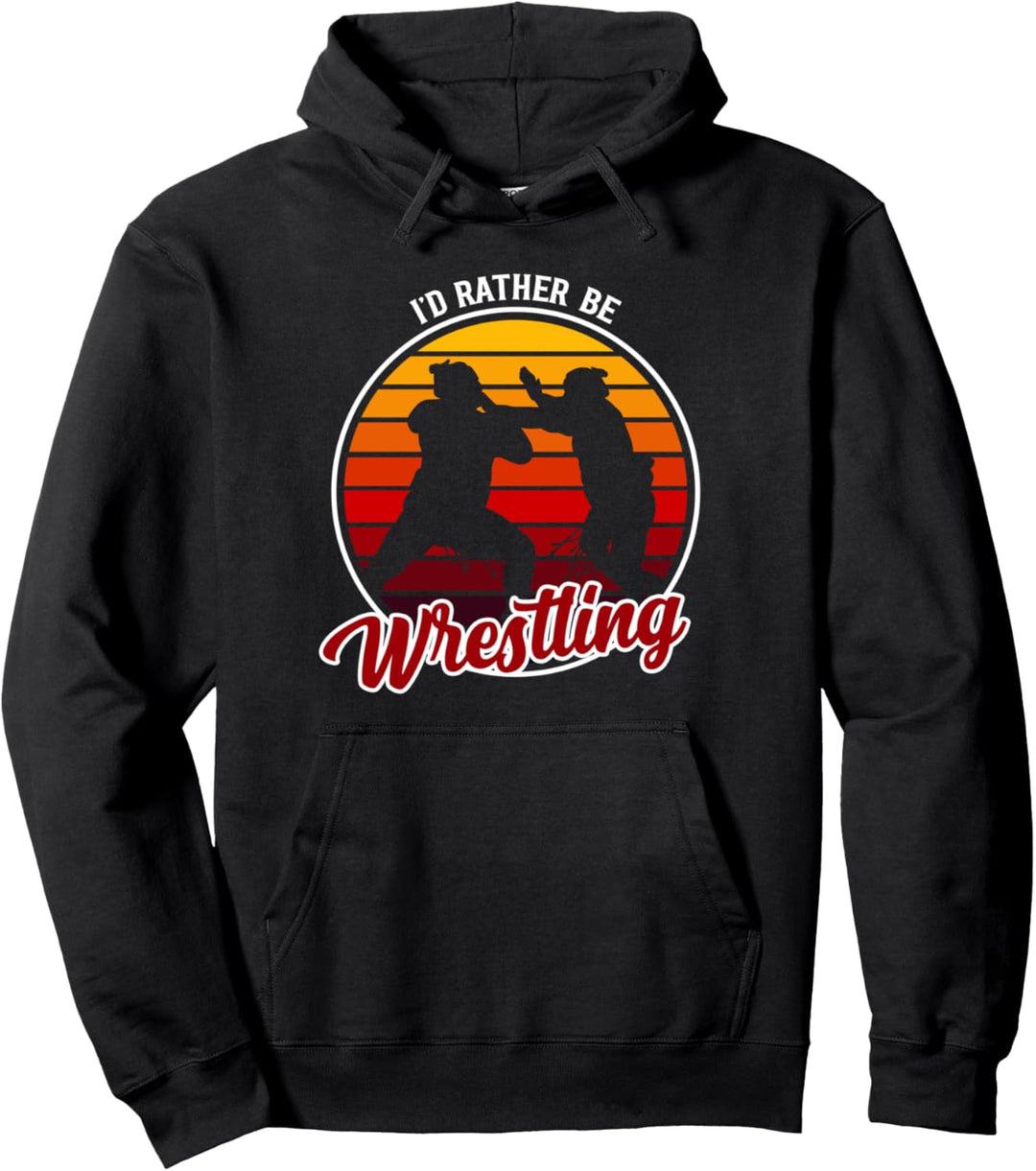 Ich würde lieber Wrestling Sumo-Wrestler - Sumo-Wrestling Pullover Hoodie