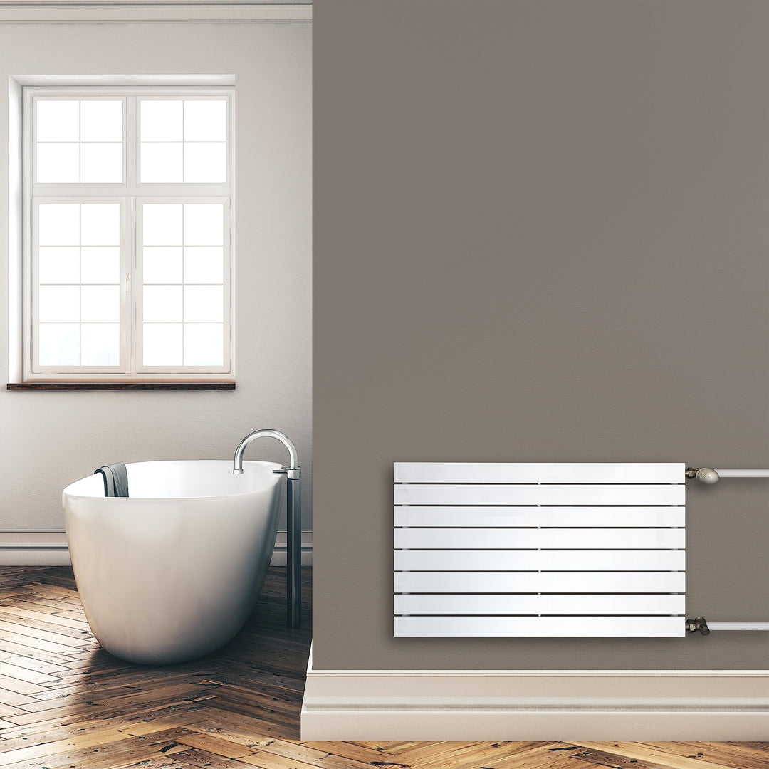 Paneelheizkörper Heizkörper Badheizkörper horizontal 602 x 1000 seitlicher Anschluss (669 Watt nach