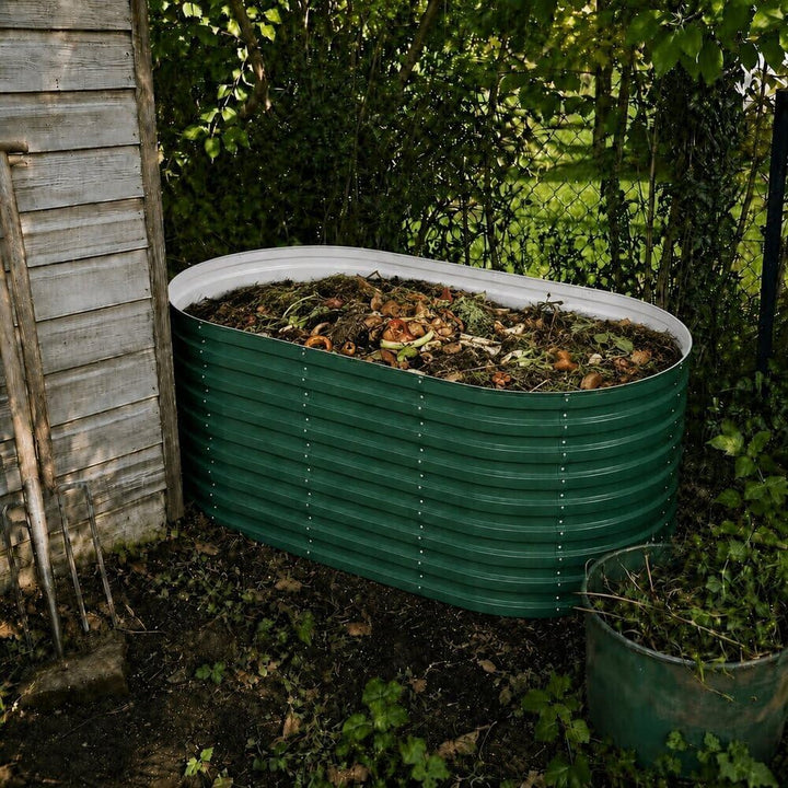 Vicco Komposter Garten, Grün, 200 x 100 cm Grün 200x80x100 cm, Grün 200x80x100 cm