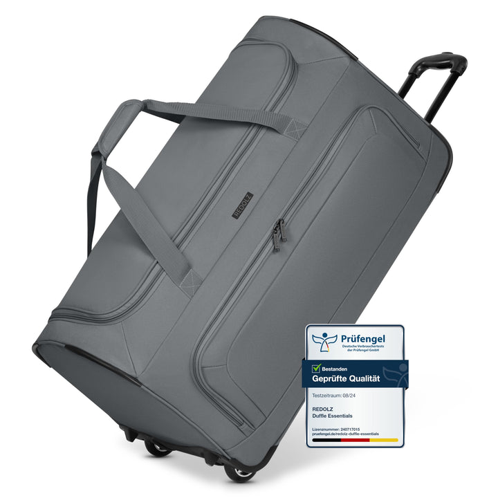 REDOLZ grosse L Trolley-Reisetasche mit Rollen 71 cm | 81 Liter | für Männer & Frauen (Duffle Essent