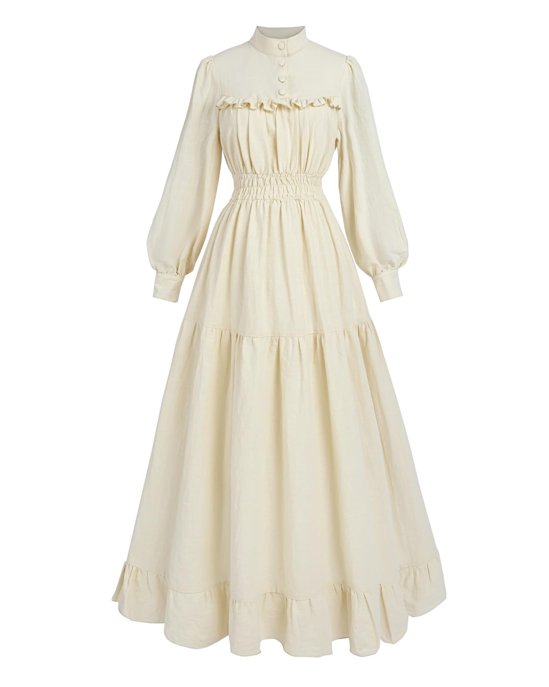 FCCAM Renaissance Kleid Mittelalter Kleidung Damen Vintage Kleider Damen Kleid Langarm Viktorianisch