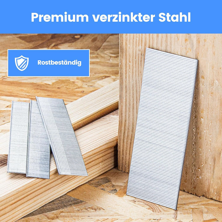 meite Stauchkopfnägel 18GA, 4.000 Stück Sortiment in 4 Grössen (16mm, 19mm, 25mm, 32mm), Verzinkte T