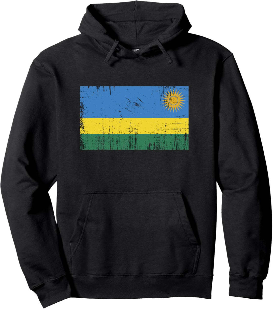 Rwanda-Flagge, Geschenk, Fussball-Fan, Sport, Erwachsene, Kinder Pullover Hoodie