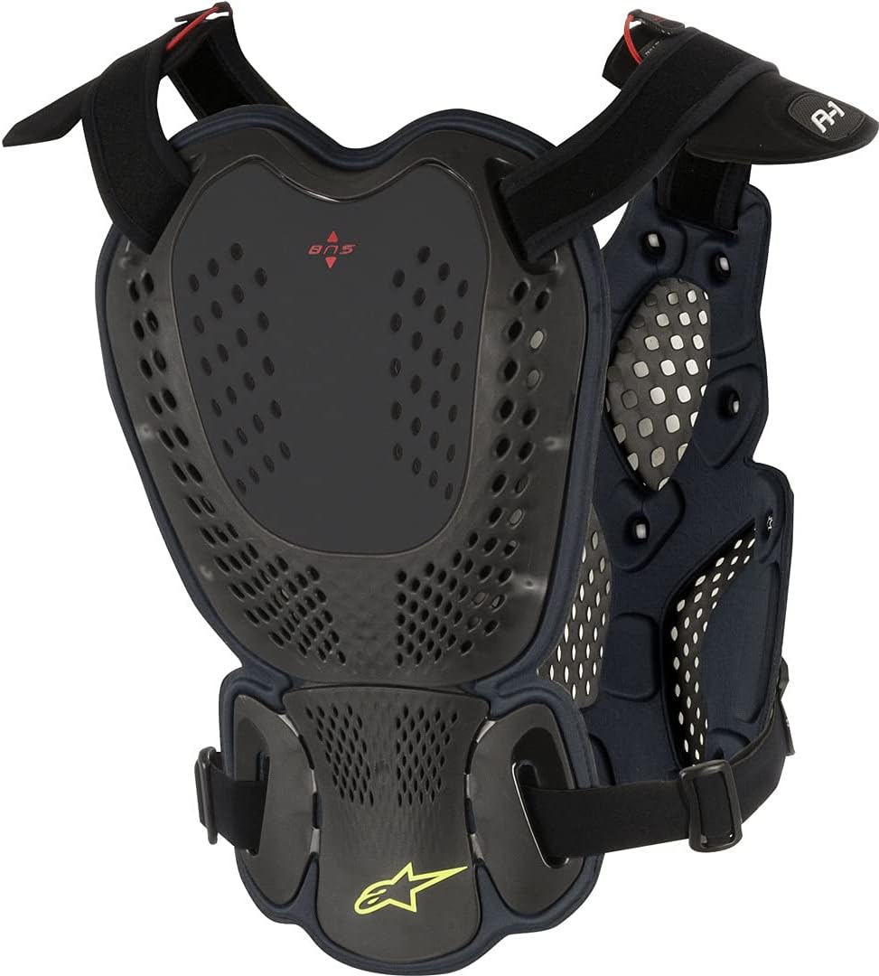 Alpinestars Brustpanzer A-1 Weiss/Schwarz/Rot M-L Schwarz, M-L Schwarz
