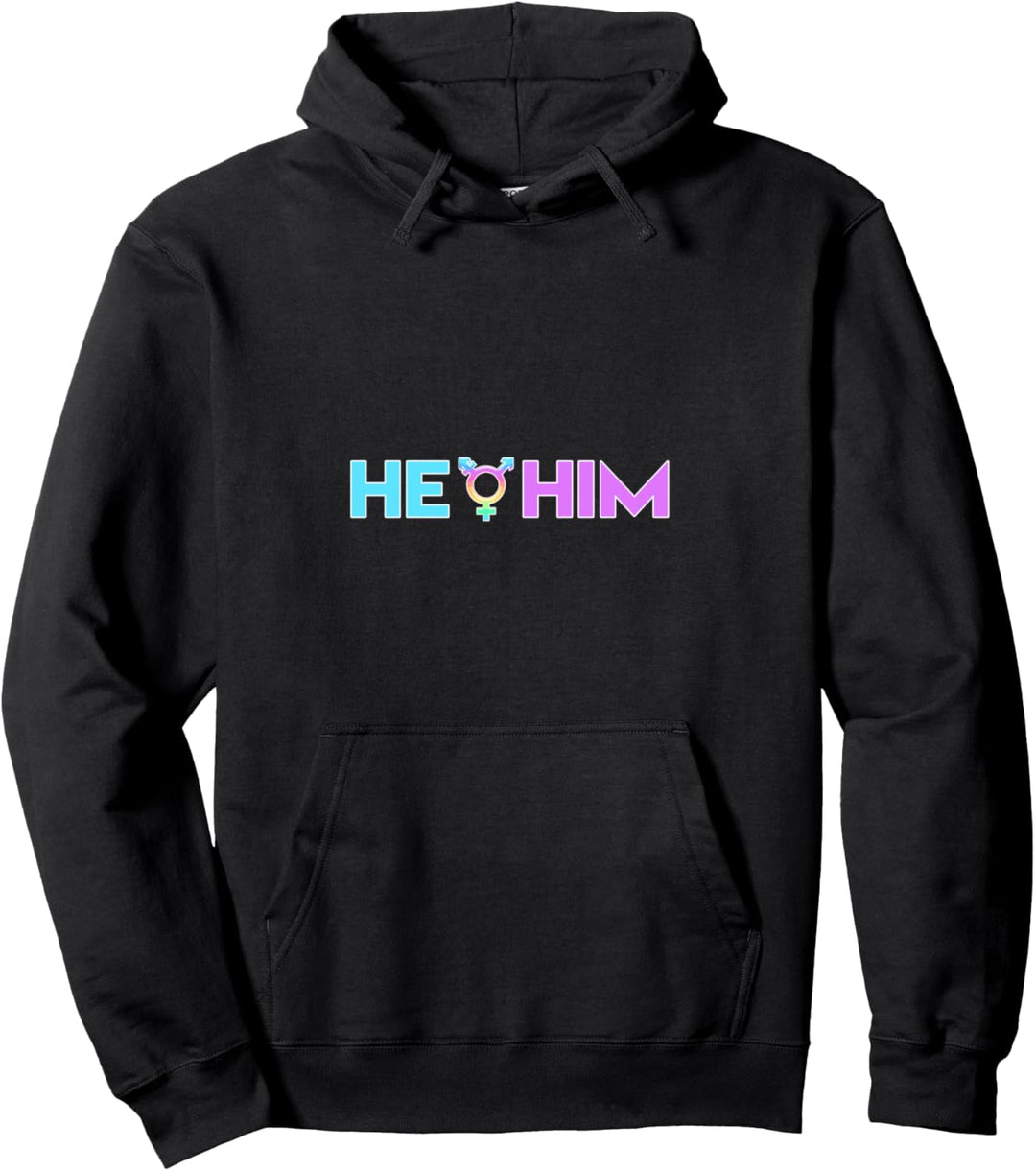 genderneutrale Pronomen He Him LGBT Gay Homosexualität Pullover Hoodie