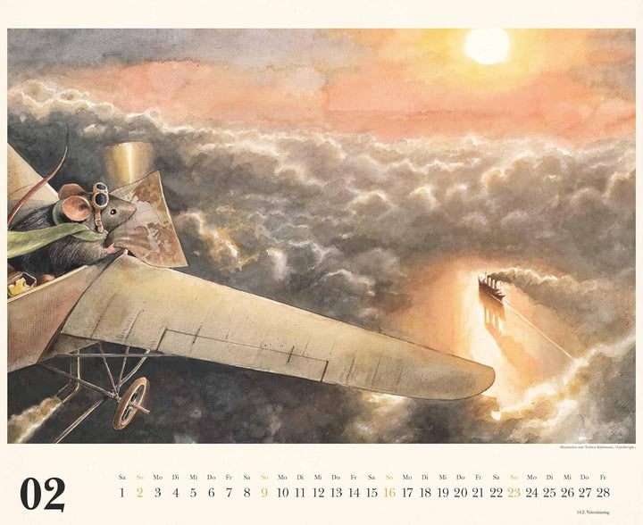 DUMONT - Torben Kuhlmann: Mäuseabenteuer 2025 Wandkalender, 52x42,5cm, Kinderkalender mit schönsten
