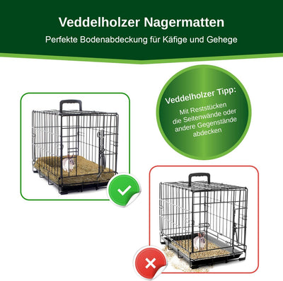 Veddelholzer 5 Hanfmatten für Nager Kaninchen Käfige & Gehege von Meerschweinchen Hamstern. Nagertep