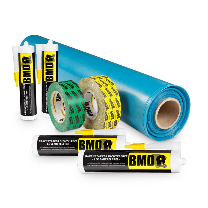 BMD 100m² Dampfbremssystempaket nach DIN 4108 Teil 11 & ENEV Dampfsperrfolie Dampfbremsfolie Dampfbr