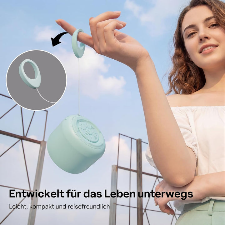 Bobtot Tragbarer Bluetooth-Lautsprecher, kabelloser wasserdichter Lautsprecher mit lautem Stereo-Sou