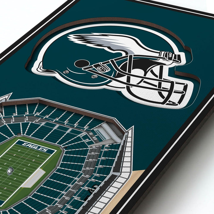 YouTheFan NFL 3D Stadion Banner, 15,2 x 48,3 cm Philadelphia Eagles, Philadelphia Eagles
