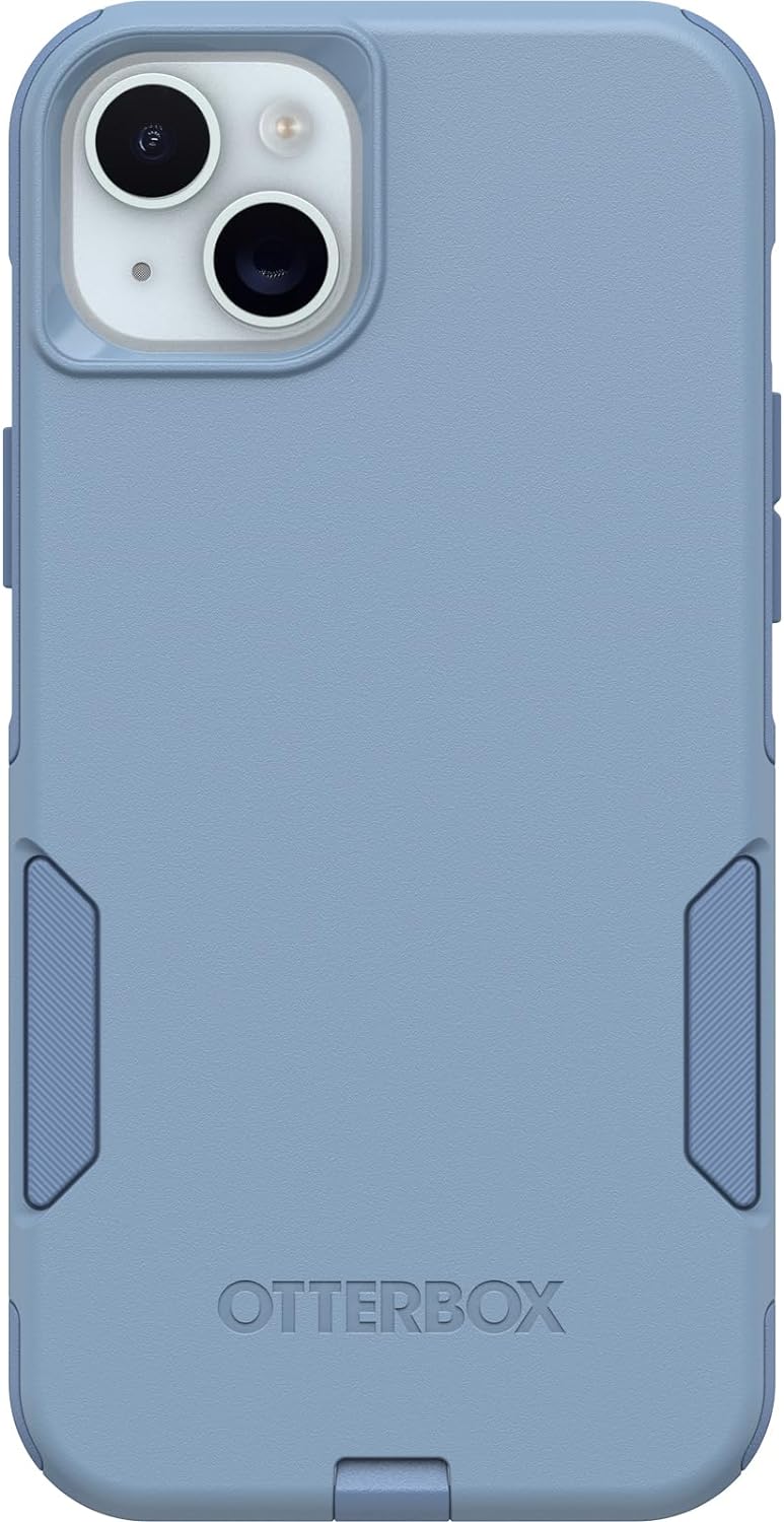 OtterBox iPhone 15 Plus und iPhone 14 Plus Commuter Series Hülle – Crisp Denim (Blau), schlank und r