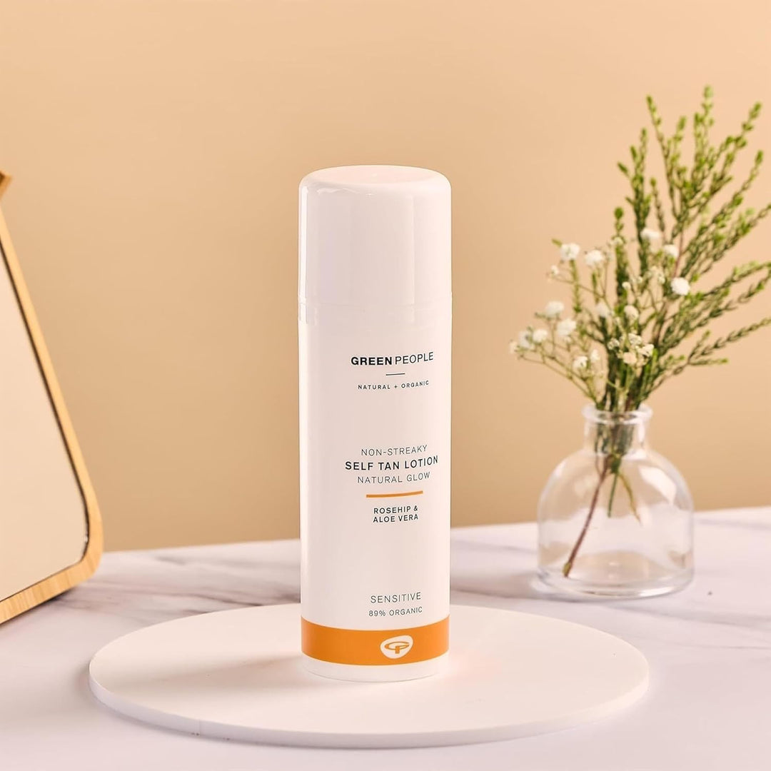 Green People Selbstbräuner-Lotion, 150ml | Natürlicher Bio-Selbstbräuner für Gesicht und Body | Mit