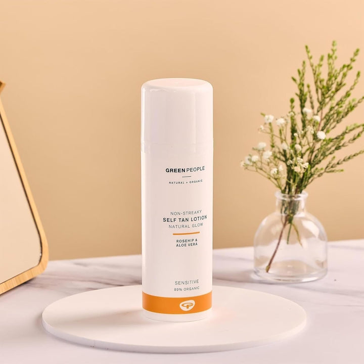 Green People Selbstbräuner-Lotion, 150ml | Natürlicher Bio-Selbstbräuner für Gesicht und Body | Mit