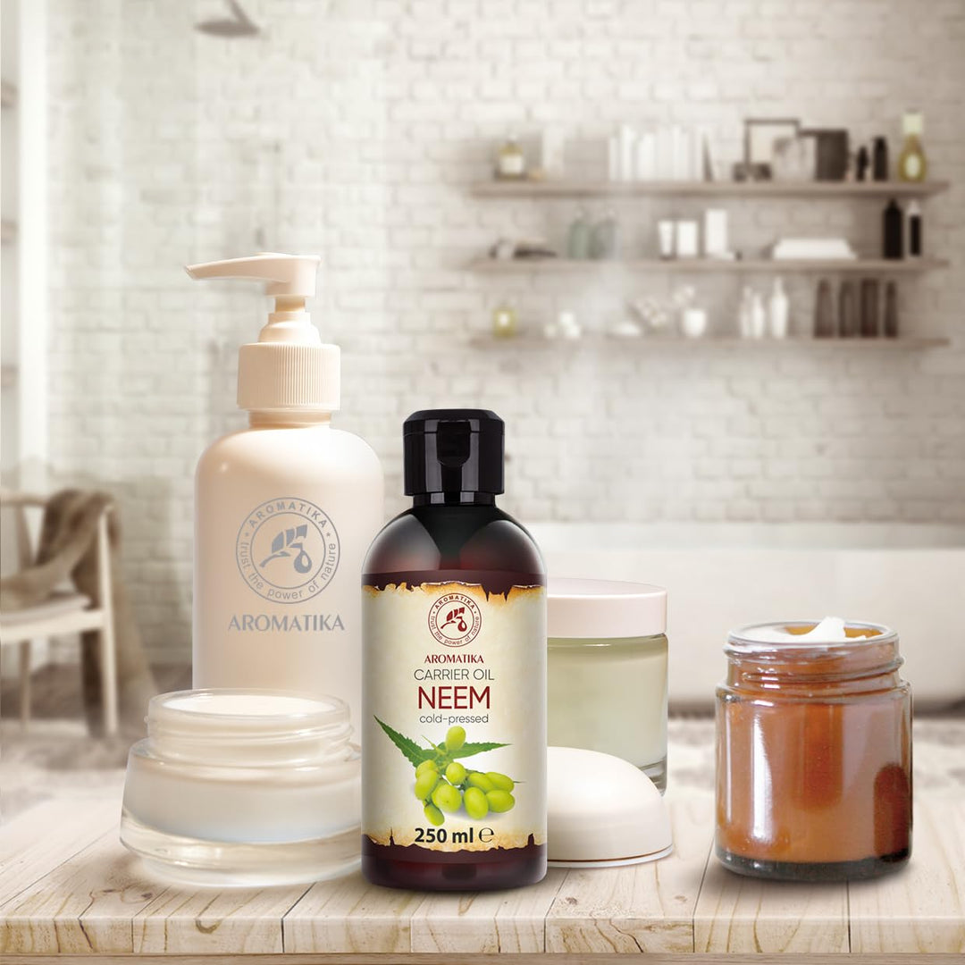 Neemöl 250ml - Neem Öl - Azadirachta Seed Oil - Natürliches und Reines - Kaltgepresstes Reine Unraff