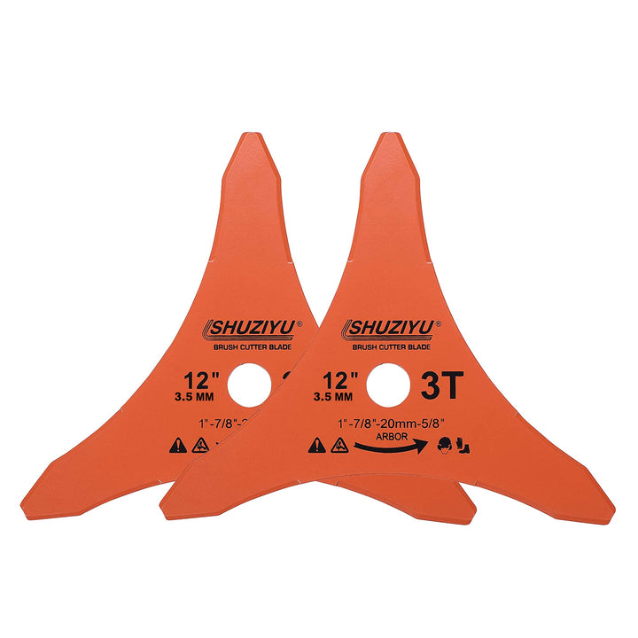LSHUZIYU 305MMx3.5MM-3T, 2 Stück, 25.4mm Dorn mit Adapter 22.23-20-16mm, Freischneiderklinge, Freisc
