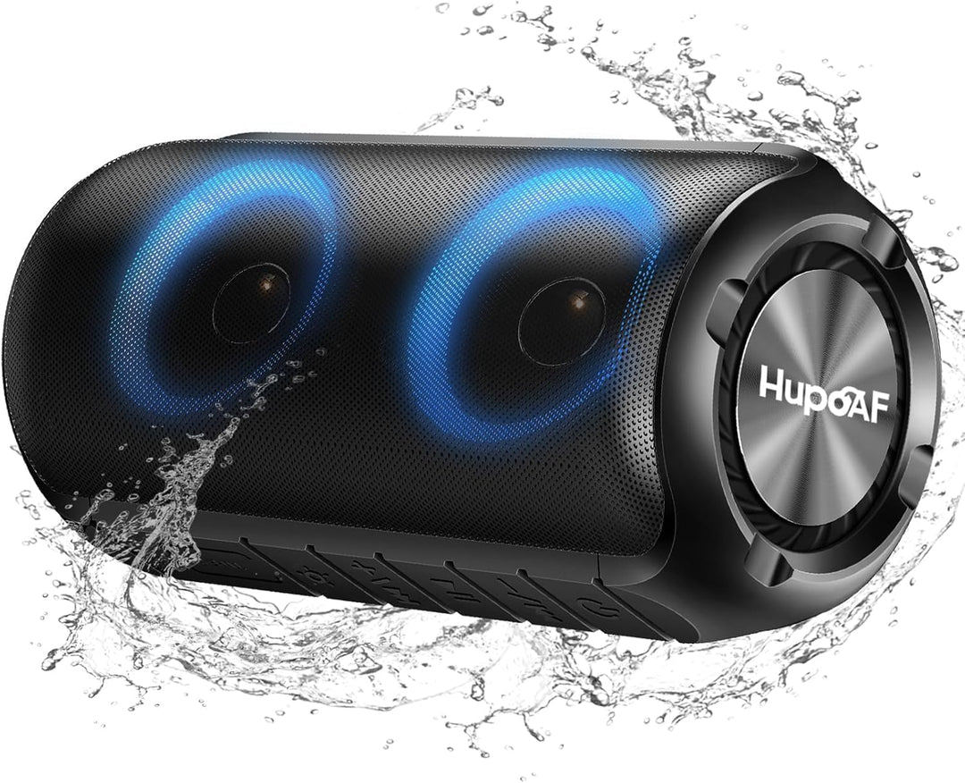 Bluetooth Lautsprecher mit Licht, RGB Blue tooth 5.3 Musikbox Tragbarer Bluetooth Box mit 20W Spitze