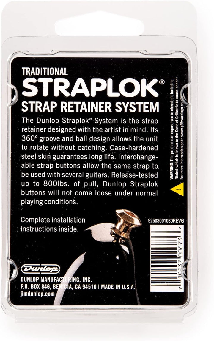 Straplok Jim Dunlop Traditionnel Straplok Traditionnel - Nickel Sachet de 2 Nickel Nickel Traditionn
