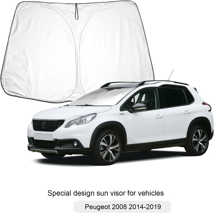BIXUAN Sonnenschutz kompatibel mit Peugeot 2008 e-2008 208 e-208 P24 2014-2022 Windschutzscheibe für