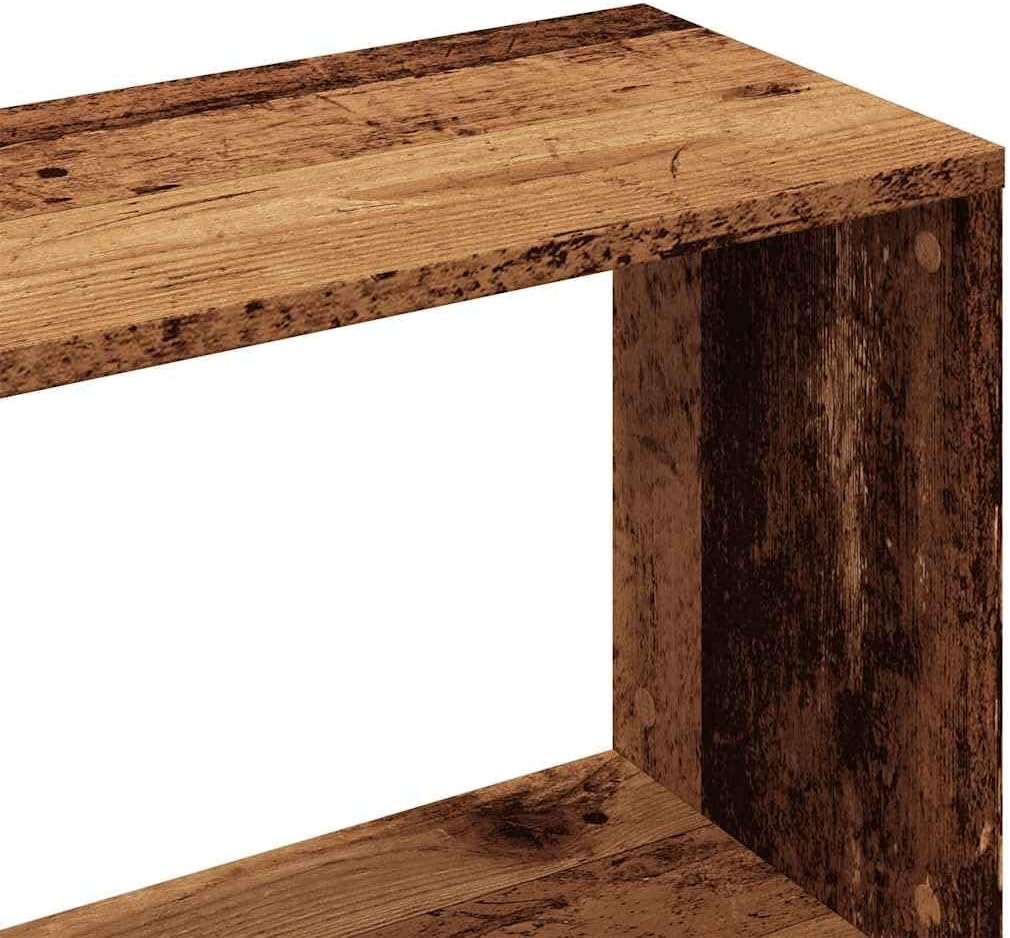vidaXL Bücherregal Altholz-Optik 80x24x192 cm Holzwerkstoff, Büroschrank, Bücherregal, Regal, Bürore